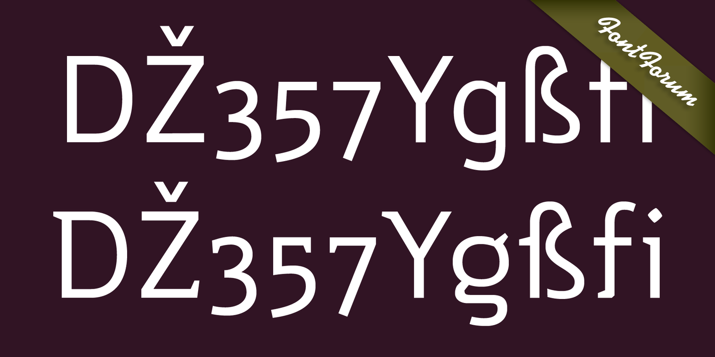 Пример шрифта Night serif Medium